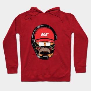 andy reid frozen Mustache Hoodie